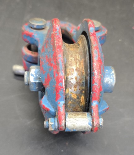 4 Ton Bail Snatch Block Hoist Rig-ging Shackle Wire Rope 3" Pulley - Picture 4 of 7