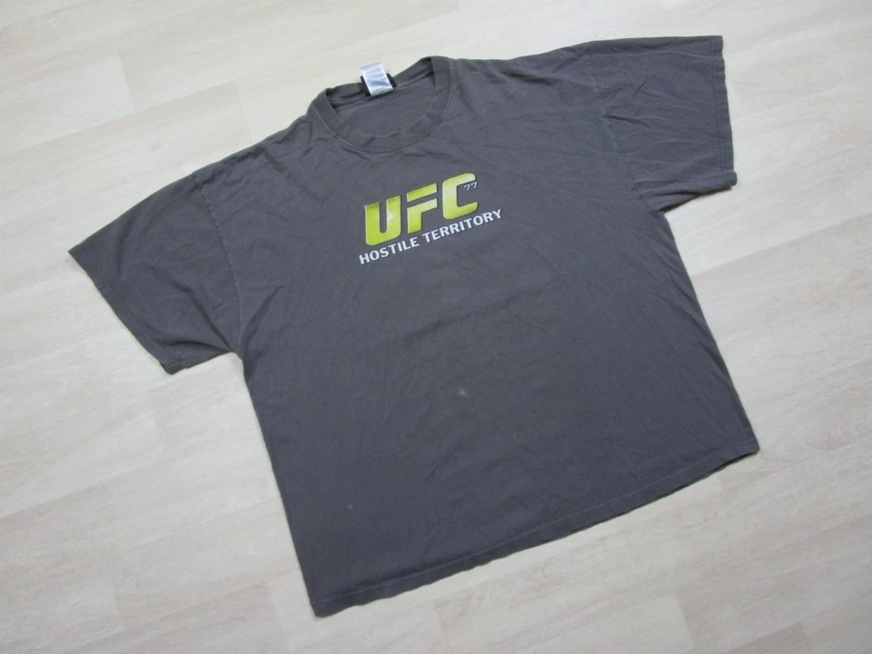 Camiseta UFC 77 Territorio Hostil (2XL) Silva Vs Franklin Lucha MMA Y2K De Colección Foto 3 de 4
