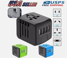 Universal Travel Adapter Converter International Wall Charger AC Power Plug USB