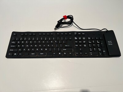 FLEXIBLE KEYBOARD USB ROLL UP-OMNITECH