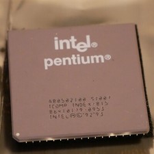 Intel Pentium 100MHz A80502100 SY007 CPU Processor Tested  Working 03