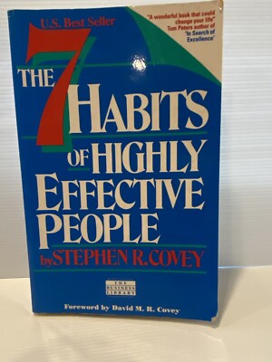 The 7 Habits Of Highly Effective People by Stephen R Covey Paperback Book 1995
