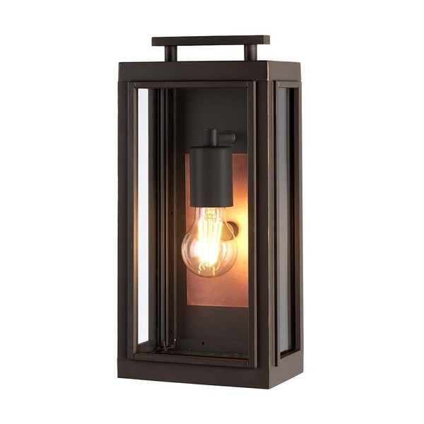 Wandleuchte AußEnlampe Wandlampe AußEnleuchte Bronze Kupfer Alu Glas 1-Flammig-image