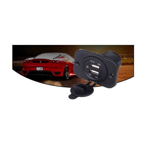 3.1A Dual USB Port Phone GPS Charger Socket Outlet Car Accessories ABS Plastic - 第 2/8 張圖片