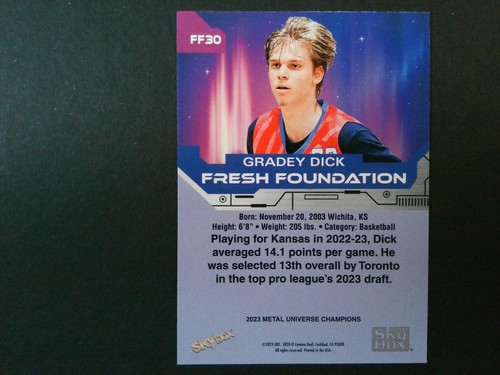 Base fresca Metal Universe Champions 2023 Aqua paralelo u-pick - Imagen 34 de 52