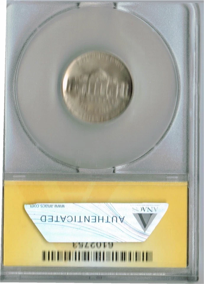 1938-D Denver ANACS Authenticated Jefferson Nickel Five Cent MS 66! - Image 2 of 2