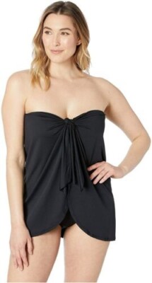Coco Reef Women's Contours Clarity Bra-Sized Bandeau Tankini Top 10/34C