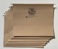 Esselte Earthwise Paper Hanging File Folders w/Metal Stem 7-Pack