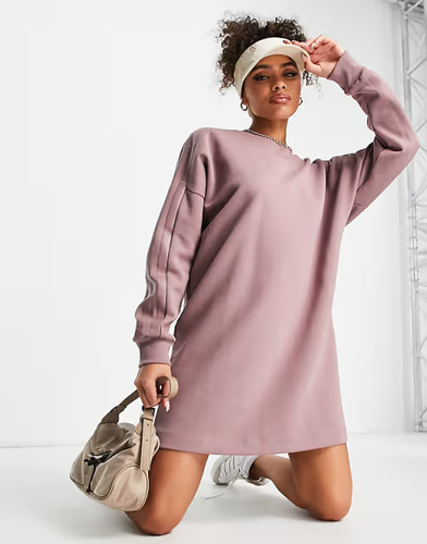 adidas Originals Womens Adicolor Contempo Chunky 3-Stripes Dress - Pink - Picture 2 of 4
