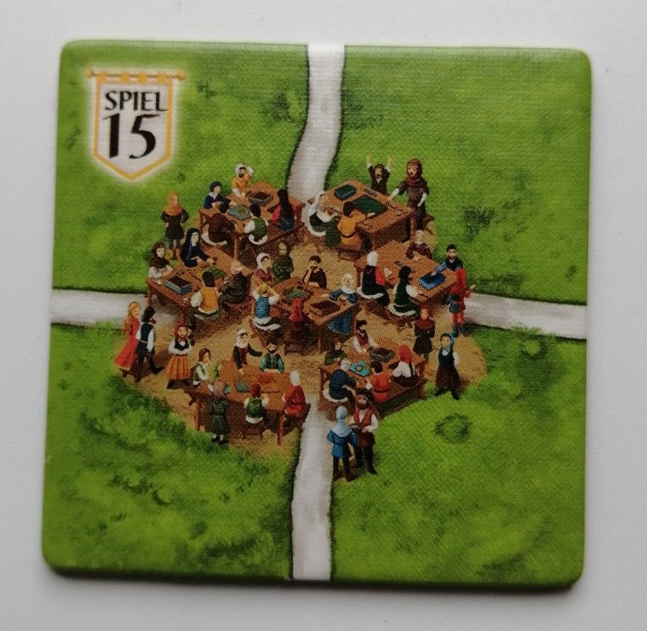 Carcassonne - Piastrine Promo / Piastrelle Promo - Gioco Fiera Cibo 2025 - Hans Im Gl&uuml;ck