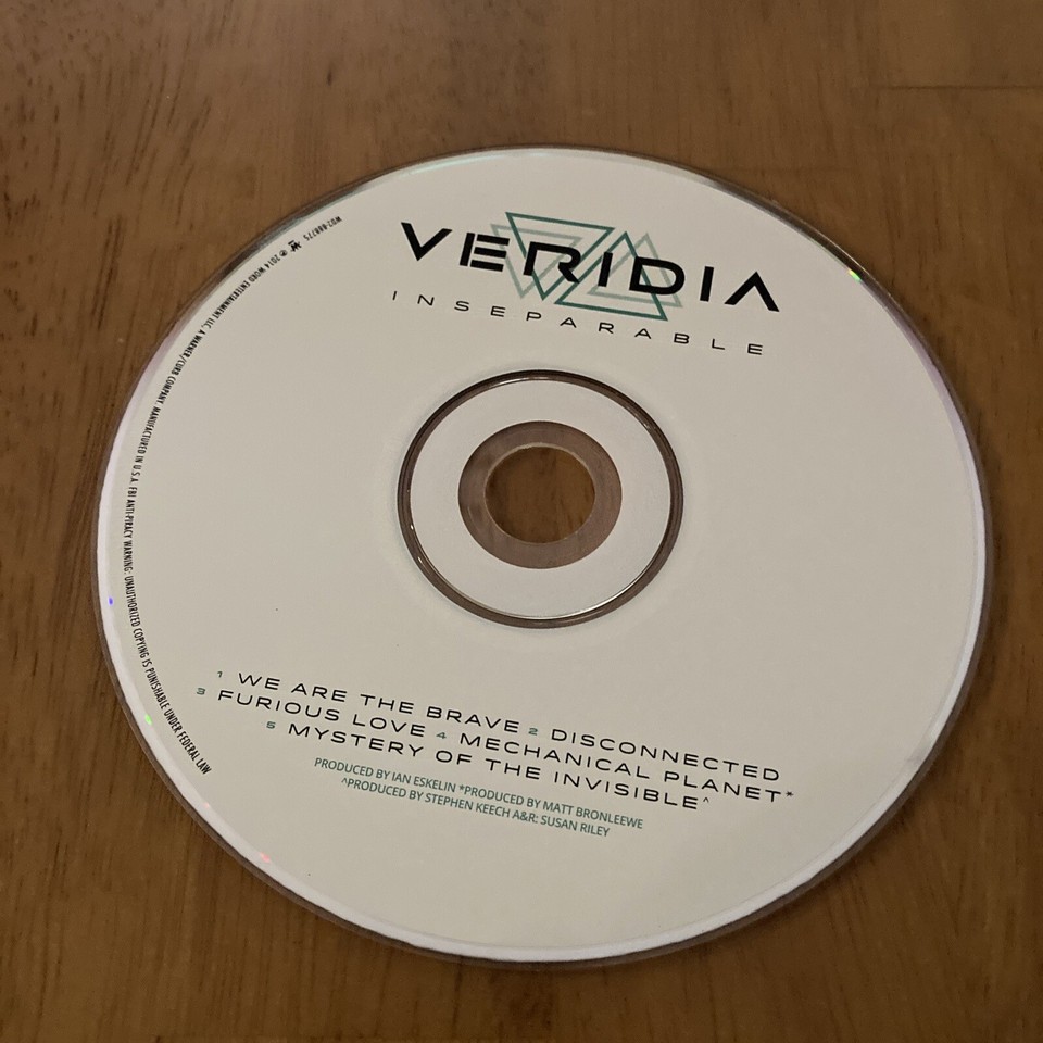 *Signed* Inseparable [EP] [Slipcase] by VERIDIA (CD, 2014, Word ...