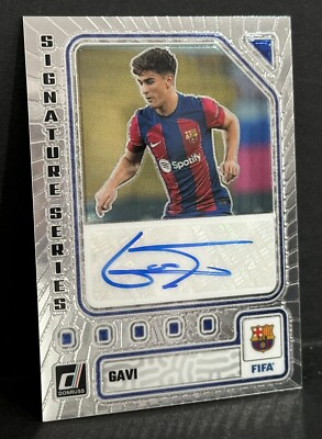 2023-24 Panini Donruss Soccer FIFA Barcelona Gavi Signature