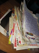 Scrapbooking Lot,paper Stickers,cards And More,HUGE Lot Assorted, BxM 