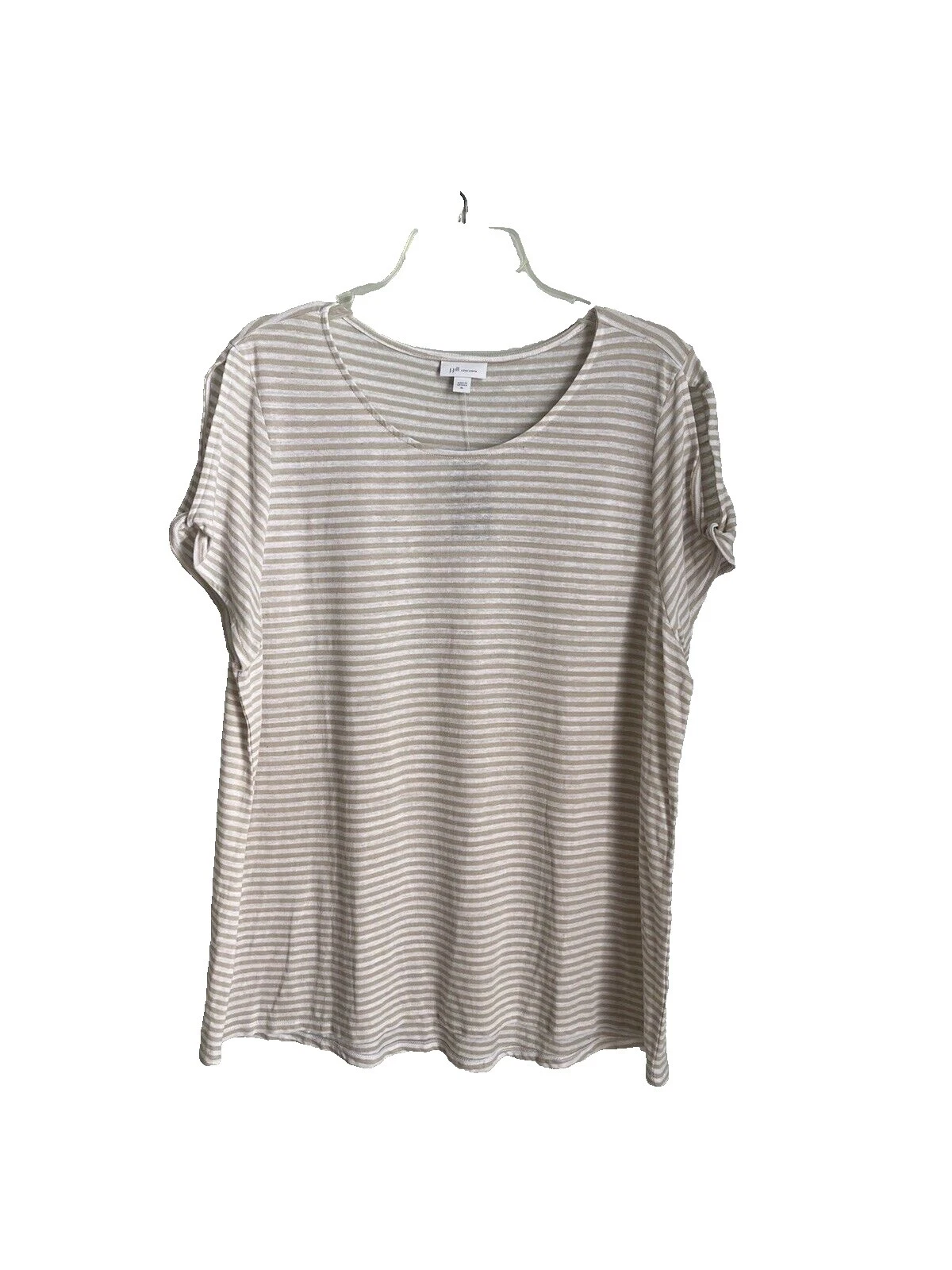 Top de Lino Blanco J. Jill para Mujeres