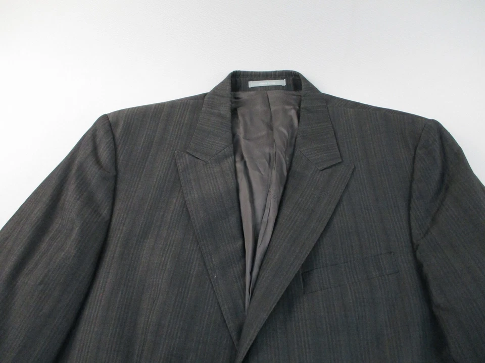 Chaqueta Blazer Versace Collection Para Hombre 54 EU Larga Marrón Lana Preppy Foto 2 de 4