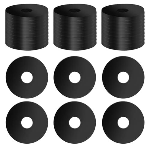 30PCS Rubber Washers for Bolts, 1 Od X 1/4 Id X 1/8 Thick Flat Rubber Washers...