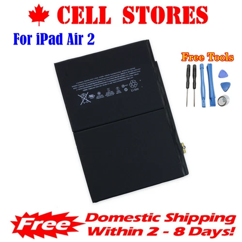 New OEM Replacement Battery for iPad Air 2 A1547 A1566 A1567 7340mAh + Tools