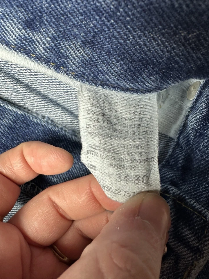 Jeans vintage Riders By Lee para hombre 34 X 30 tiro alto Western recto denim azul Foto 3 de 4