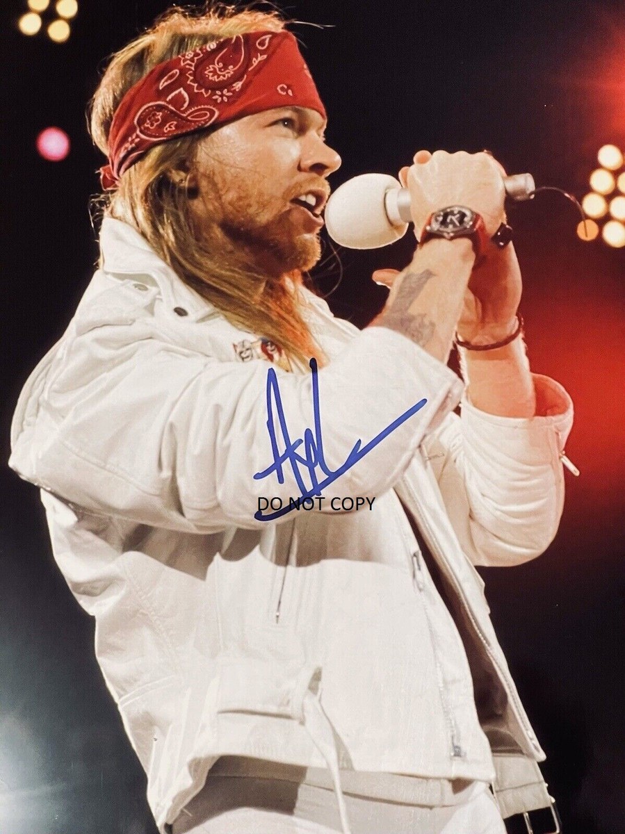 AXL ROSE Guns n Roses Autographed Signed 8x10 Reprint Photo !! | eBay