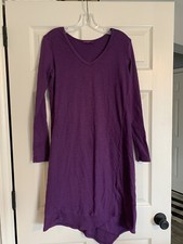 FRESH PRODUCE 100% COTTON DRESS MADE IN USA EGGPLANT SZ XS