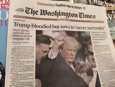 The Washington Times Monday July 15 2024 Newspaper Trump News