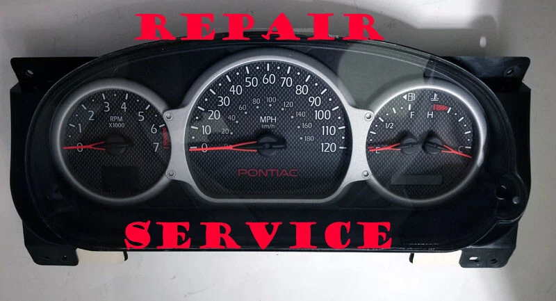 Pontiac Aztek 2003 a 2005 cuadro de instrumentos velocímetro servicio de reparación 2004 Foto 2 de 2