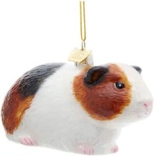 Kurt S. Adler Noble Gems Guinea Pig Glass Christmas Tree Ornament
