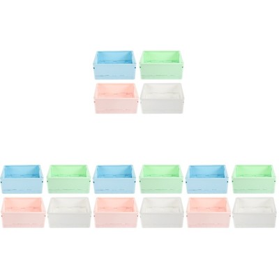  16 PCs Tischlagerkisten Organizer Dekorative Tisch kleiner Korb Tabletop