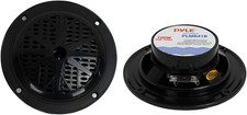 4 Inch Dual Marine Speakers - Waterproof and Weather Resistant Outdoor Audio Ste