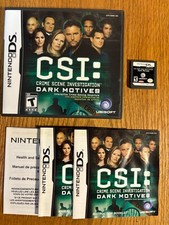 CSI Crime Scene Investigation Dark Motives Nintendo DS CIB Complete
