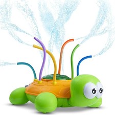 Splash Spinning Tortoise Sprinkler Kids Yard Water Fun