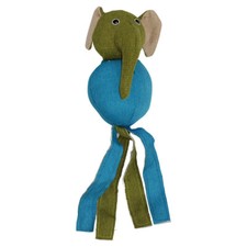 Pettimania Hundespielzeug Elefant 31cm mit Squeaker f&uuml;r Hunde, Baumwolle