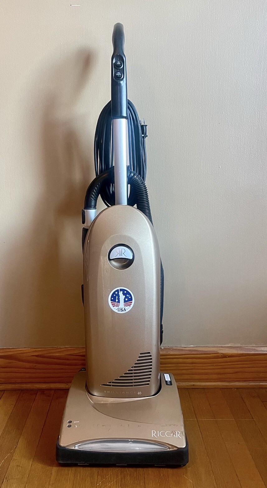 Tan RICCAR BRILLIANCE BLRD 6 Upright Vacuum Cleaner Made in USA Tested