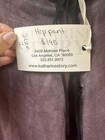 Katherine Story Pants, SZ 1, Wide Leg Fray Hem, Hand Dyed Shibori Linen, Vintage — photo 3