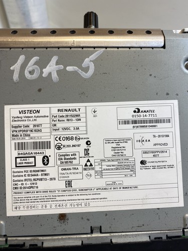 RENAULT MASTER III Furgon FV Music Player Without GPS 0150147711 2.3 20209979 - Picture 5 of 5