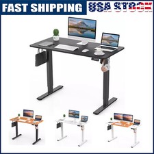 Electric Ergonomic Height Adjustable Standing Desk Home Office Table 110x60 cm