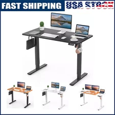 Electric Ergonomic Height Adjustable Standing Desk Home Office Table 110x60 cm