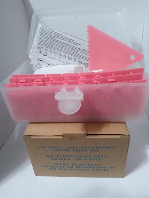 Avon 100 Pcs Cake Decorating Letter Press Set