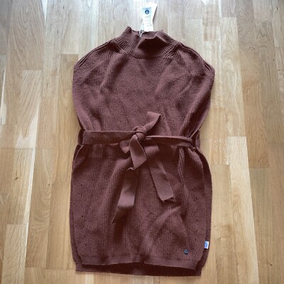 Esprit Woll Cape S 36 38 40 Cognac Camel Pullover Gürtel NEU 79,99 !