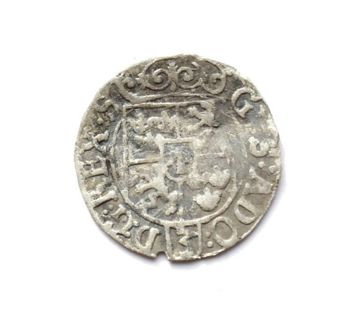 1630 POLTORAK 1/24 thaler SILVER Coin Poland Sweden GUSTAW II ADOLF 3/2 GROSCH - Picture 2 of 2