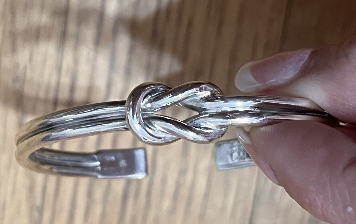 GUCCI STERLING SILVER KNOT BRACELET RETAIL: $680 | eBay