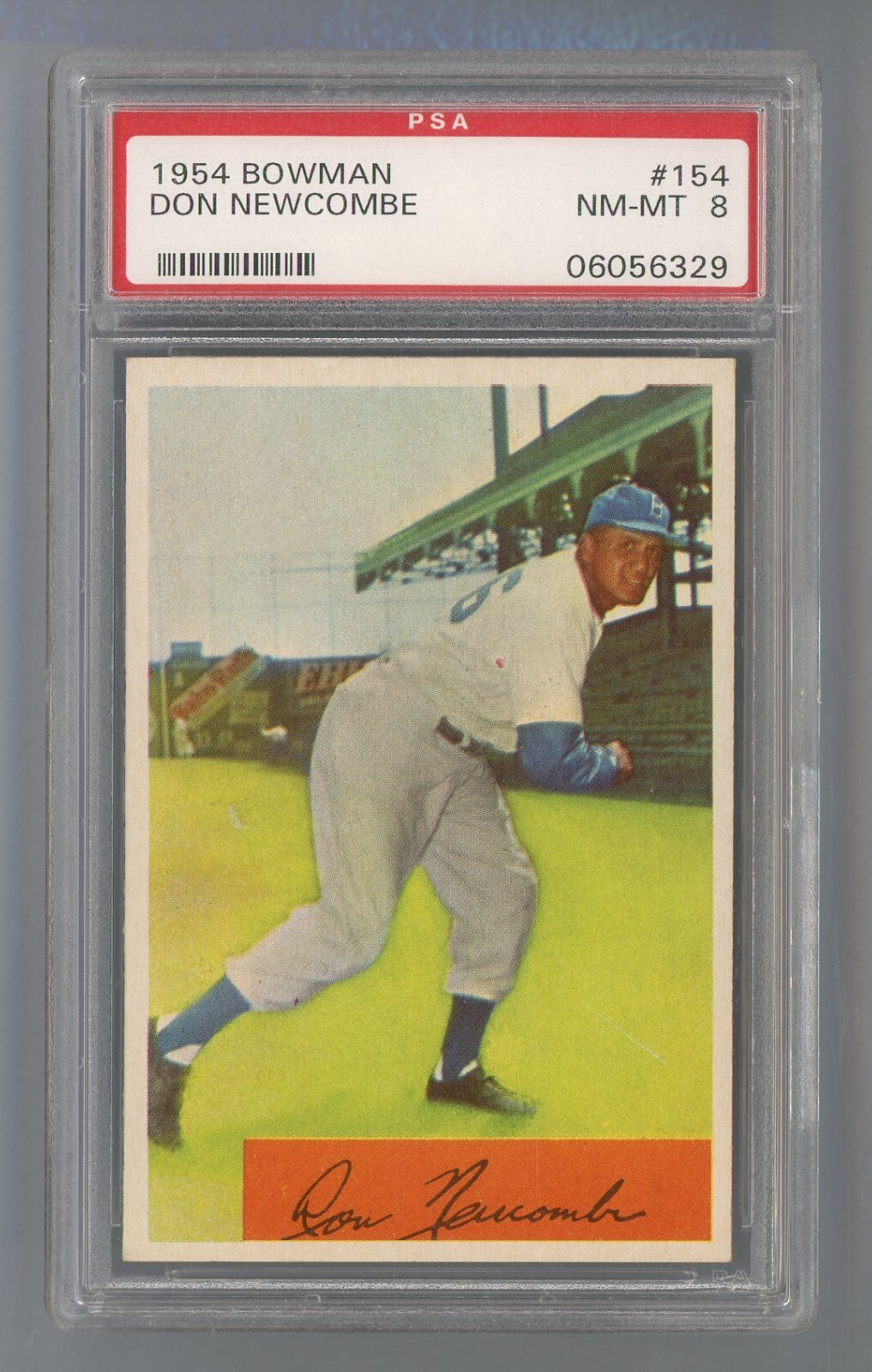 1954 Bowman #154 Don Newcombe PSA 8 NM-MT #06056329