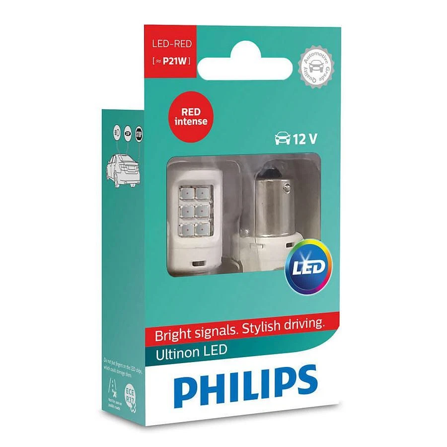 Philips 11498ULRX2 Ultinon RED LED P21W 12V Stop Light ampoules - Photo 1/1