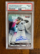 2020 Bowmans Best Jasson Dominguez Best of 2020 Autographs Rookie Mt 9