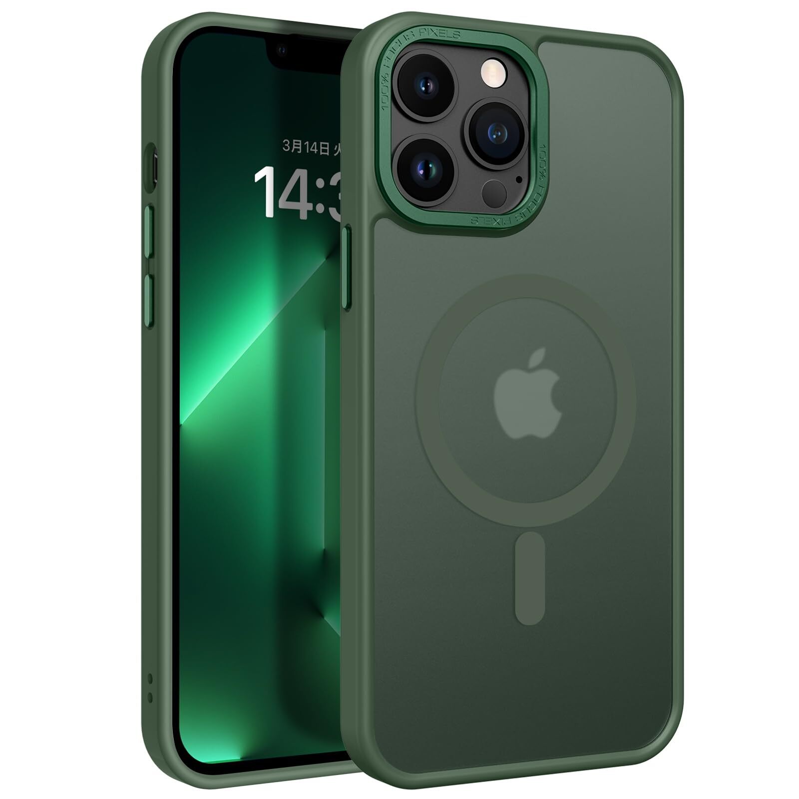 BENTOBEN for iPhone 13Pro Case MagSafe Compatible Wireless Charging Matte T 605