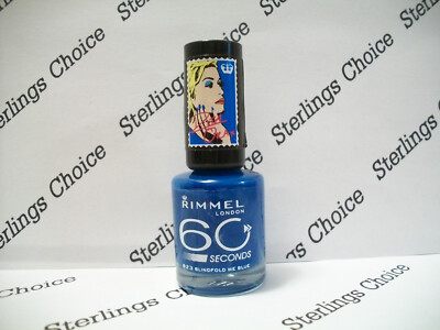 Rimmel 60 Seconds Nail Polish #823 Blindfold Me Blue