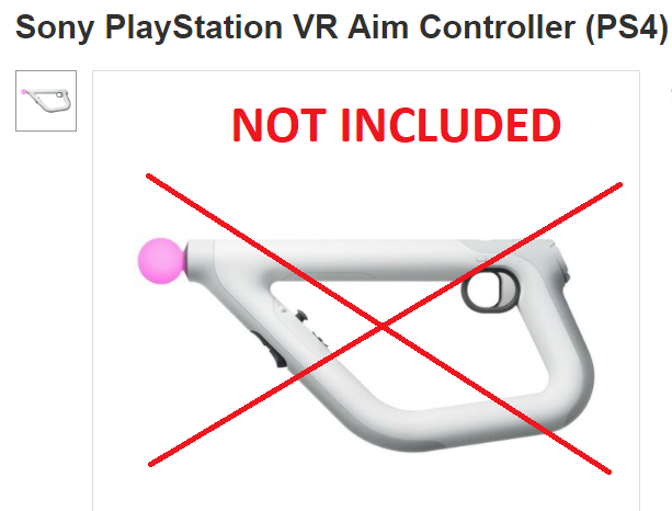 Nintendo Switch PlayStation VR Aim Controller PSVR PlayStation VR Aim Controller Shoulder Stock Attachment
