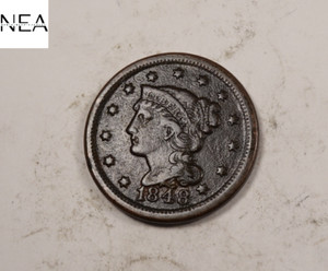 1848 Braided Hair Large Cent ~ Extra Fine XF/EF ~ (LC143)