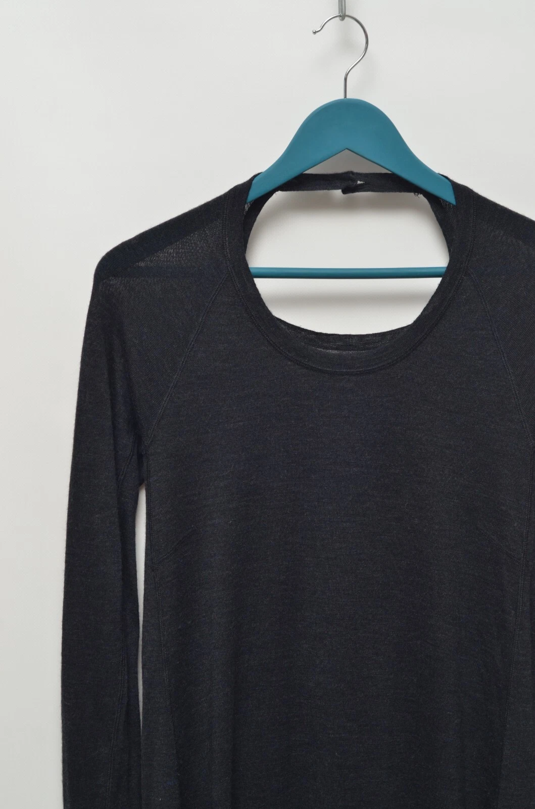 MAISON MARGIELA Abito lungo di lusso da donna grigio lana Maison Martin Margiela taglia S