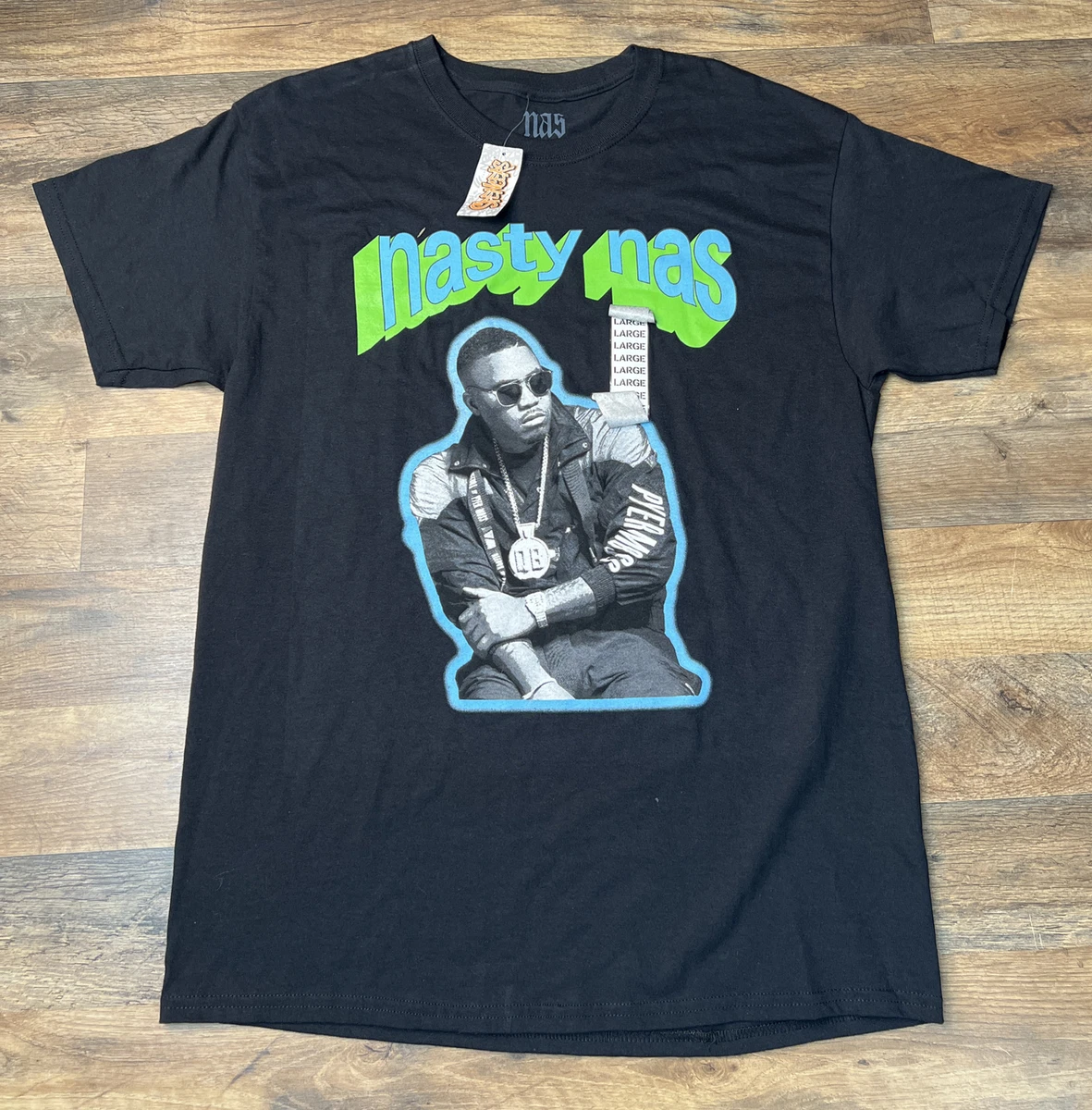Nas T Shirt Size Large Hip Hop Rap Music Casual Short sleeve Nasty